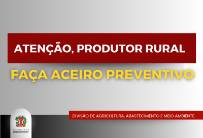 Atenção, produtor rural: faça aceiro preventivo