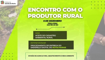 Produtores rurais participarão de mutirão de regularização do CAR e Rotas Rurais